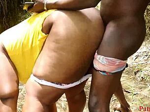 Curvy Ebony Begs Massive Outdoor Black Cock Creampie Adventure