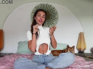 roxy fox explores foreskin against circumcised penises in detailed tutorial