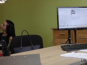 rich czech cutie fingers wet pussy on hidden office cam for cash