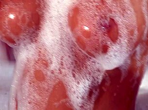 natally gold rides big cock hard in bathtub doggystyle cum covered