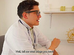 Beautiful Skinny Latina's Pink Pussy Devours Doctor's Huge Dick in Wild Hospital Ride