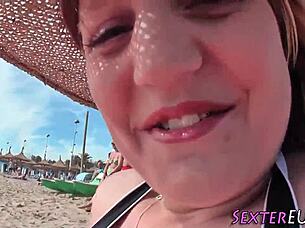 petite european teen gets fingered anal fucked and monster cock facial outdoors