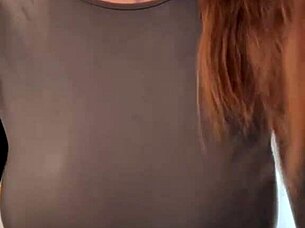 caressing milky tits pushes me over orgasm edge hard