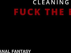 perv boss binds cleaning lady for rough pussy fuck and real orgasm