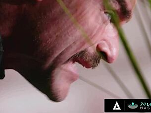 naughty nuru threesome with oiled milf masseuse rocks