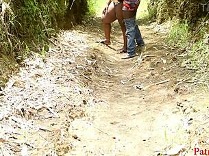 Curvy Ebony Begs Massive Outdoor Black Cock Creampie Adventure