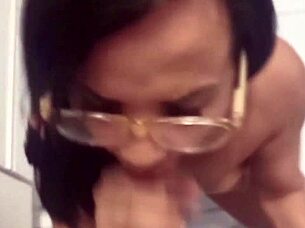 Brunette Milf Flashes Big Clit Tits Kitchen Creampie Delight