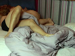 stepmom seduced watching taboo porn with horny guy