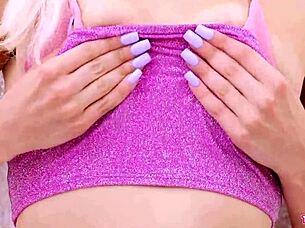 😉 radiant blonde milf strips sexy petite body in taboo casting photoshoot pov 📸