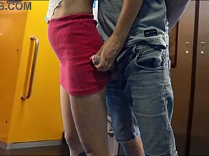 Stranger Rubs Student Ass Publicly From Behind