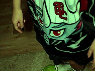 stepsis teen blows stepbro monster cock cumshot pov