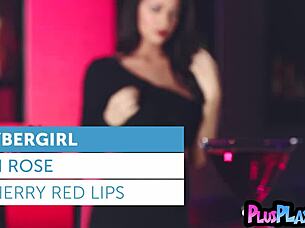 Latina milf poses in sexy dress before undressing