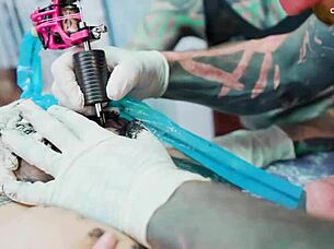 i join tattooed skinny pair for big dick foursome with sloppy anal riding and cumshots