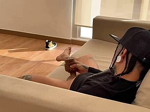 stepmom catches masturbation steals virginity with creampie