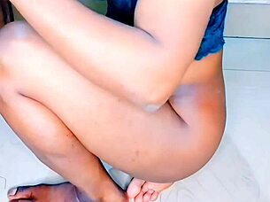 Caged Shemale Endures Deep Anal Fuck to Explosive Orgasm