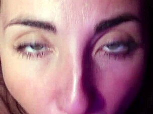 Amateur teen gives pov blowjob before wild forest facial cumshot