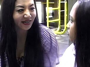 loni and jade feng eagerly share huge american cock doggystyle