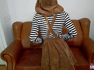 exotic brunette pamela morrison hints at sucking hard cock before pussy pounding