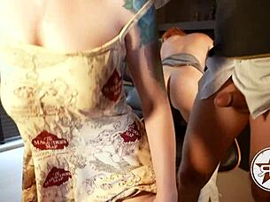 cosplay marauders map blowbang threesome fun! 👅💦