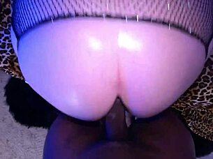 goth pawg's huge anal gape filled with creampie