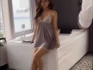 vietnamese college girl teases on webcam sensually