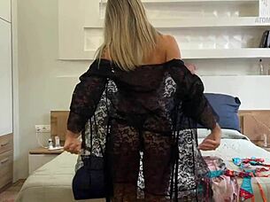 slutty wife sneaks footjob blowjob from husband's best friend!