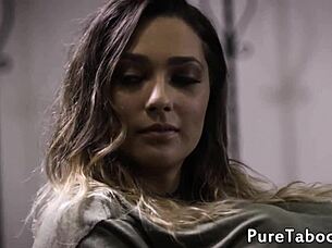 glam babe tempts stepdad for doggystyle fuck