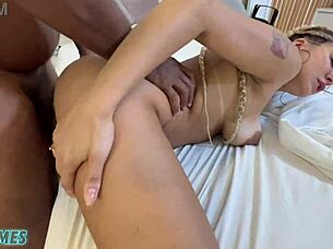 she screams take it out, my pussy hurts from that monster cock stretching her wet clit