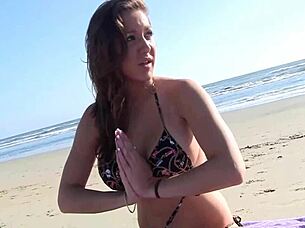 big boobed beach whore kiera king takes rough interracial pounding