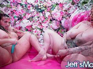 Chubby Lesbians Kendra Kox Betty Bang Masturbate to Gushing Orgasms