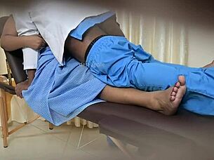 Hidden cam catches Indian doctor secretly fucking eager hospital patient hard