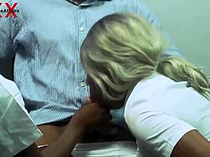 Ebony students teach head teacher double vaginal pounding