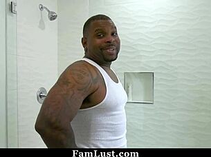 Morning wood ignites hardcore POV blowjob pounding with naughty young black amateur beauty