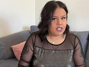 bbw catches you sniffing panties then feeds dirty asshole