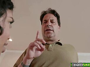 Jeni, caught masturbating? Now suck this monster black cock!