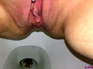bbw milf creampie pees farts in bathroom compilation