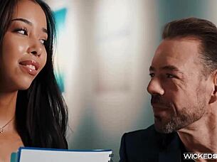 Lia Lin unleashes shy passion in hardcore scene 4