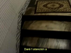 Hubby leaves, wife and friend scissor wildly subtitled! 👭💦