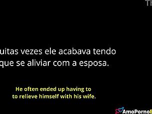 Stepdaughter notices stepdad's cock harder for her big ass