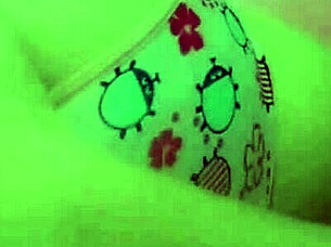 cute student grinds dildo hard in naughty panties