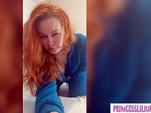 horny petite redhead begs for rough fuck now