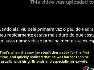 Stepdaughter notices stepdad's cock harder for her big ass