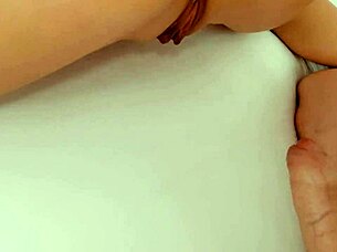 milf's bald pussy milf grips big cock stud tightly