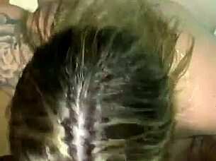 she craves deepthroat action and gulps down cum