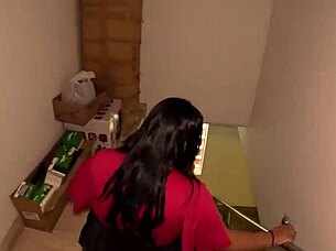 Giant Curvy Woman Causes Mansion Mischief