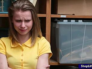 lp officer pounds tight shoplifter pussy hard