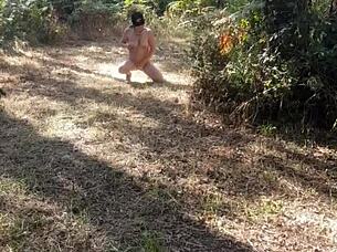 french milf slave dressed whipped outdoor exhib 😈🔗