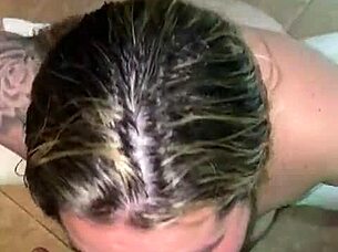 she craves deepthroat action and gulps down cum