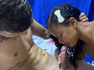 Milf sneaks into bed igniting passion