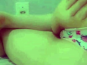 cute student grinds dildo hard in naughty panties